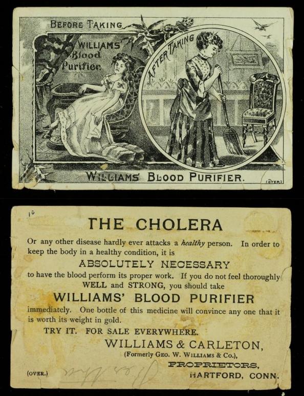 Williams’ Blood Purifier Medical Trade Card