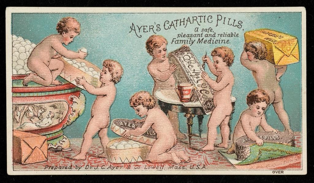 Ayer's Cathartic Pills Medical Trade Card