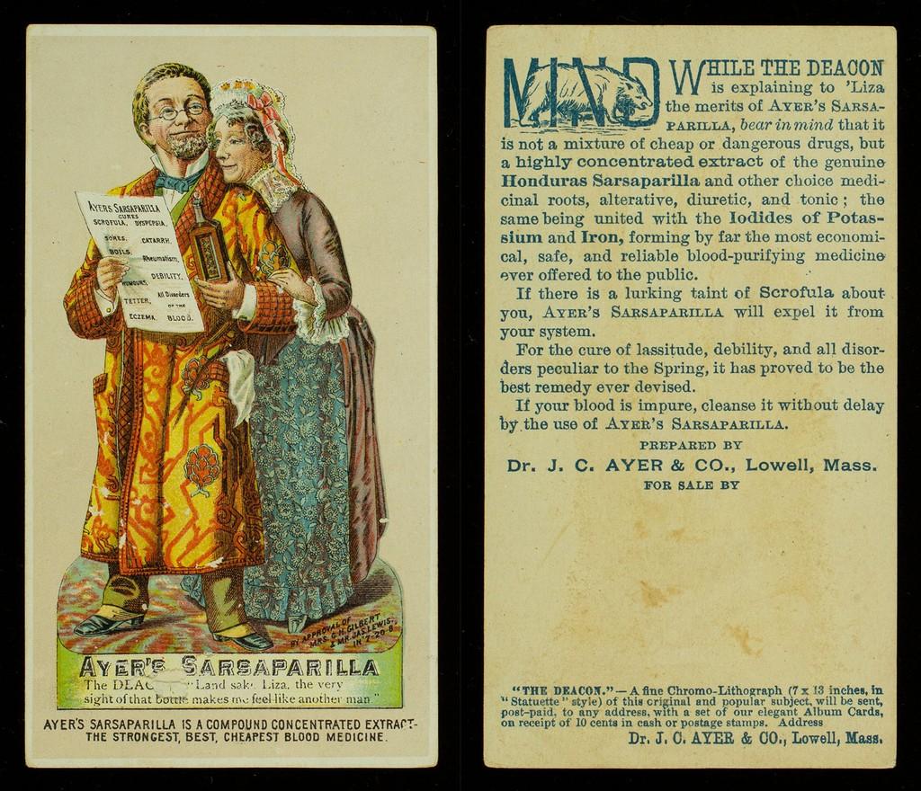 Ayer’s Sarsaparilla Medical Trade Card