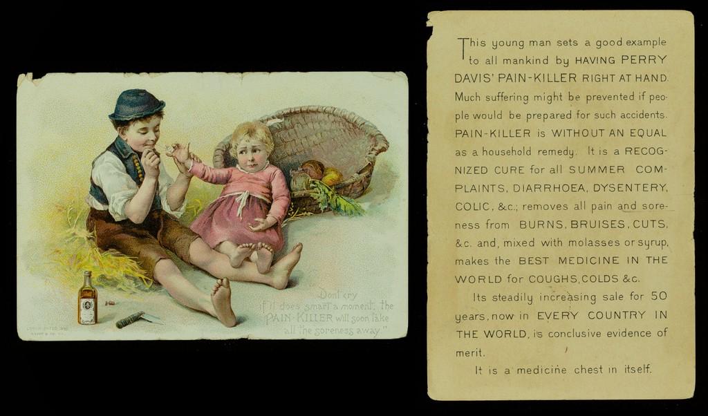 Perry Davis’ Pain-Killer Medical Trade Card Perry Davis’ Pain-Killer Medical Trade Card