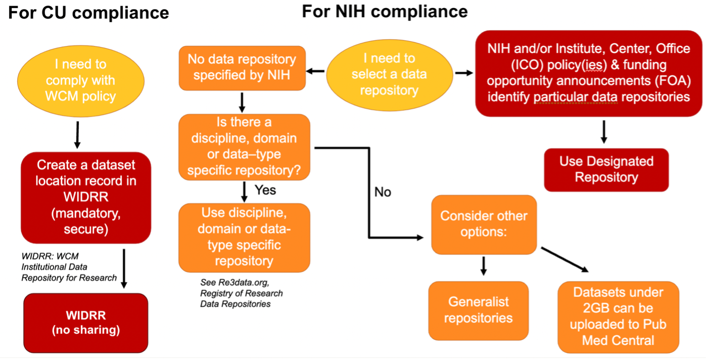 data repository flowchart